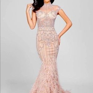 Fully Beaded Terani Couture Mermaid Gown